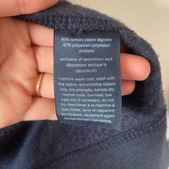 Tommy Hilfiger Navy Relaxed Fit Zip Hoodie - Picture 11 of 11